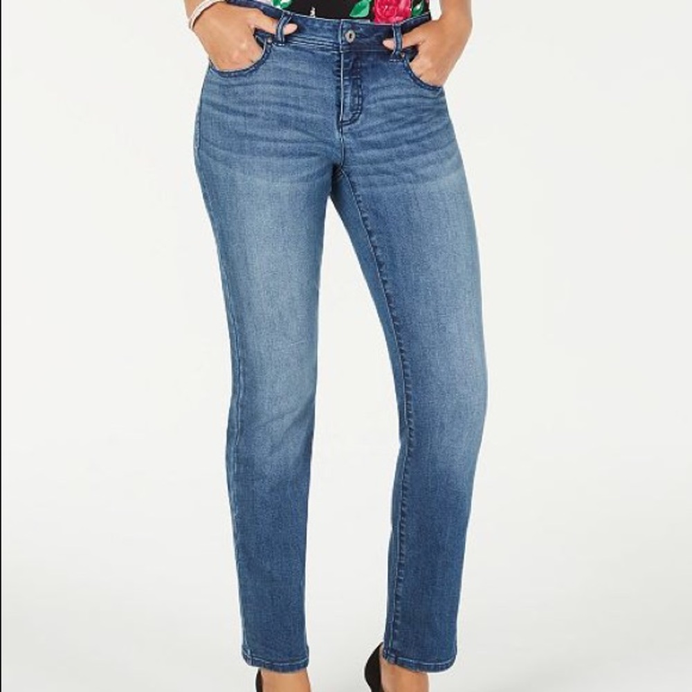 Tummy-Control Straight-Leg Jeans_2P NWT